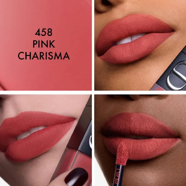 Son Kem Dior Rouge Dior On Stage Ink 458 Pink Charisma Màu Nude Hồng Ấm