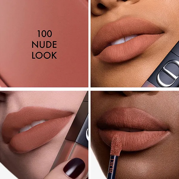 Son Kem Lì Dior Rouge Dior On Stage Ink 100 Nude Look Màu Hồng Nude Đất