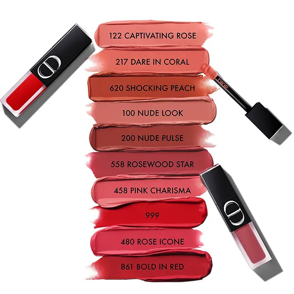 Son Kem Lì Dior Rouge Dior On Stage Ink 100 Nude Look Màu Hồng Nude Đất