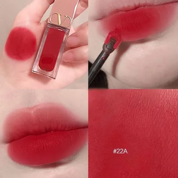 Son Kem Valentino Liquirosso Lip & Blush Blur Liquid 22A Rosso Valentino Màu Đỏ Tươi