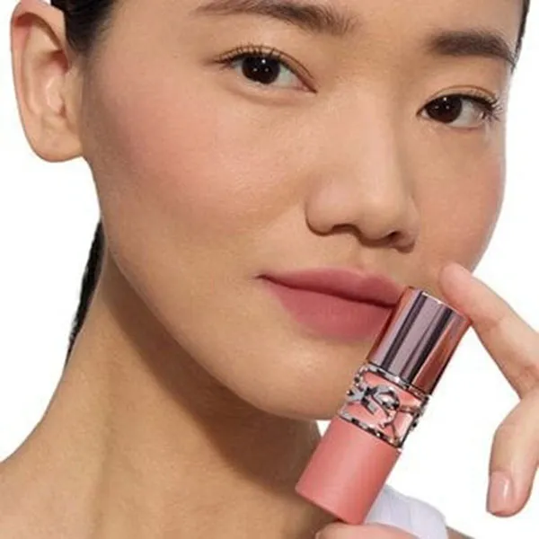 Son Kem Yves Saint Laurent YSL Lovenude Lip Stain 44 Nude Lavallière Màu Hồng Sữa