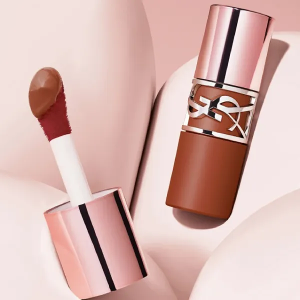 Son Kem Yves Saint Laurent YSL Lovenude Lip Stain 510 Flirty Toffee Màu Nâu Caramel Nude