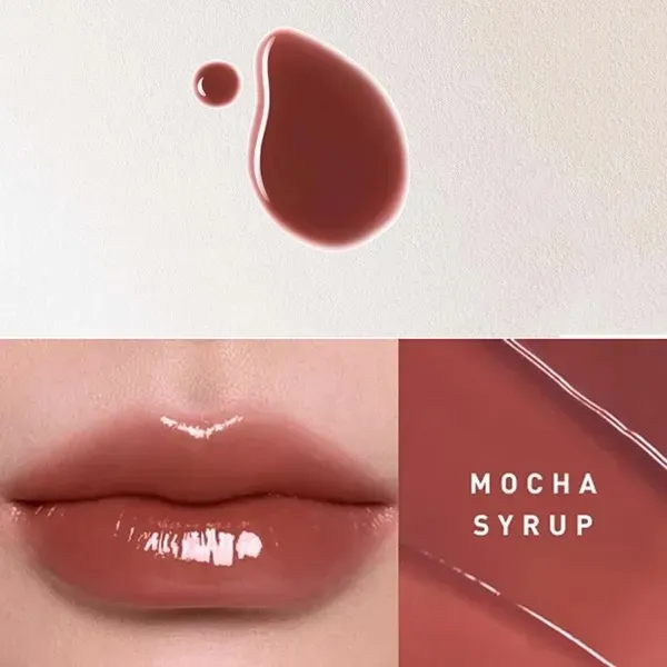 Son Tint Bóng 3CE Gummy Oil Tint 05 Mocha Syrup Màu Nâu Sữa 4g