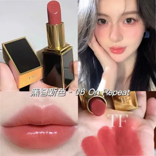 Son Tom Ford Lip Color 06 On Repeat Màu Hồng Cam Đất