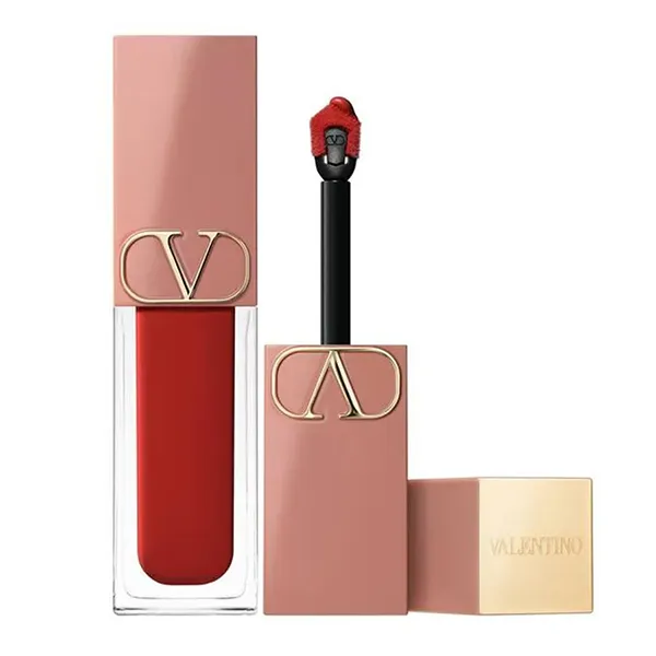 Son Kem Valentino Liquirosso 2 In 1 Lip & Blush Blur Liquid 111A Undressed Velvet Màu Đỏ Cherry