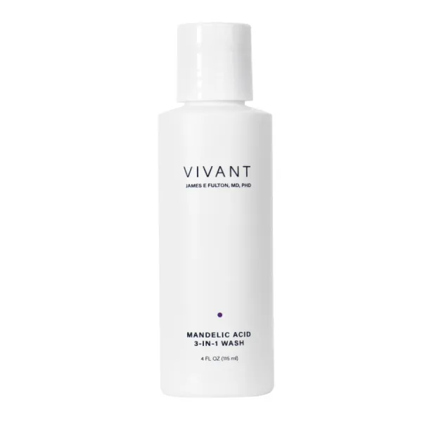 Sữa Rửa Mặt Hỗ Trợ Làm Sáng Da, Giảm Mụn Vivant Skincare Mandelic Acid 3-in-1 Wash 115ml
