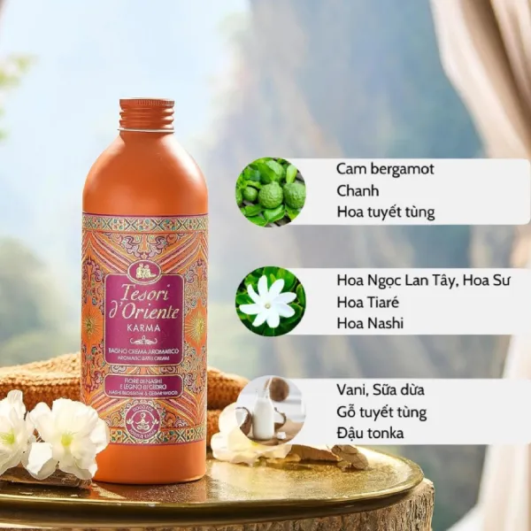 Sữa Tắm Hoa Tesori d'Oriente Karma 500ml
