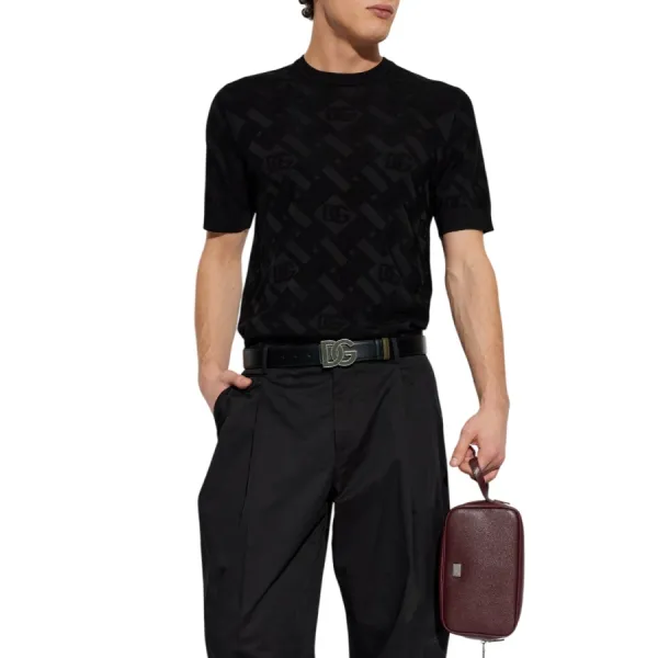 Áo Phông Nam Dolce & Gabbana D&G GXX03T JB80C N0000 Tshirt Màu Đen Size 50