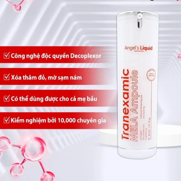 Tinh Chất Hỗ Trợ Mờ Thâm Đỏ Cho Da Nhạy Cảm Angel's Liquid Liquid Tranexamic Mela Ampoule 30ml