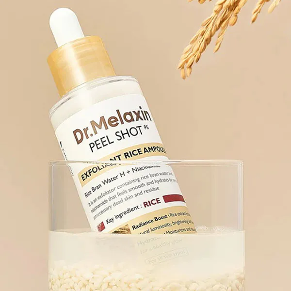 Tinh Chất Tẩy Da Chết Dr.Melaxin Peel Shot Exfoliating White Rice Ampoule 80ml