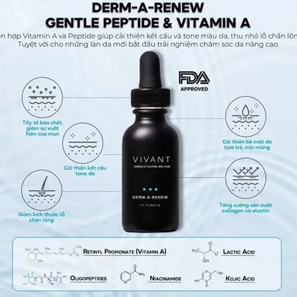 Tinh Chất Trẻ Hóa Và Tái Tạo Làn Da Vivant Derm-A-Renew 30ml