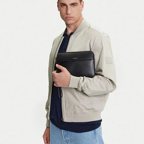 Túi Cầm Tay Nam Calvin Klein CK Clutch K50K513042_BEH Màu Đen