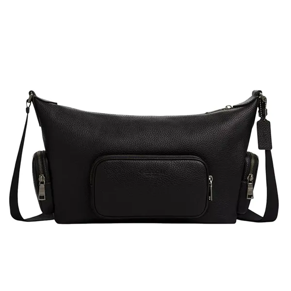 Túi Đeo Chéo Nam Coach Finn Crossbody Bag With Pockets CCG15 Màu Đen