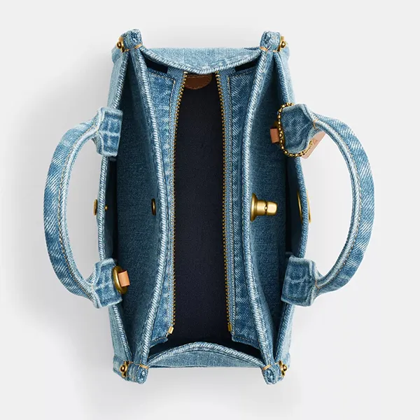 Túi Đeo Chéo Nữ Coach Cargo Tote Bag 20 Indigo Màu Xanh Jean
