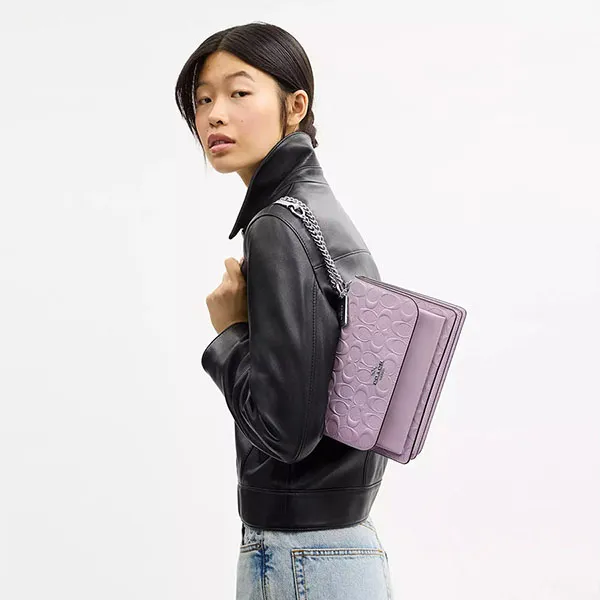 Túi Đeo Chéo Nữ Coach Klare Crossbody Bag In Signature Leather CDA97 Màu Tím Nhạt