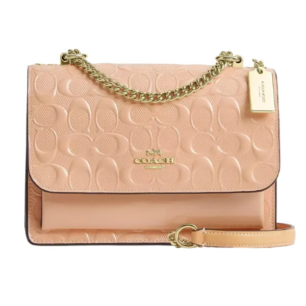 Túi Đeo Chéo Nữ Coach Klare Crossbody Bag In Signature Leather CEZ24 Màu Hồng Nhạt