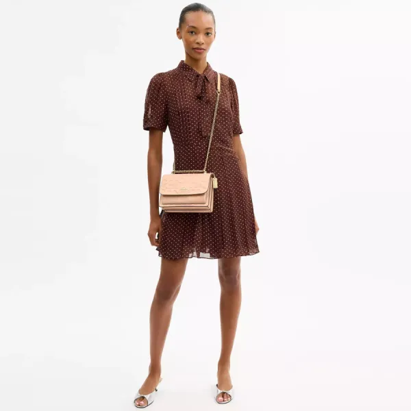 Túi Đeo Chéo Nữ Coach Klare Crossbody Bag In Signature Leather CEZ24 Màu Hồng Nhạt