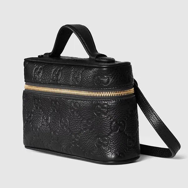 Túi Đeo Chéo Nữ Gucci GG Emblem Small Bag 815949 AAEEM 1000 Màu Đen