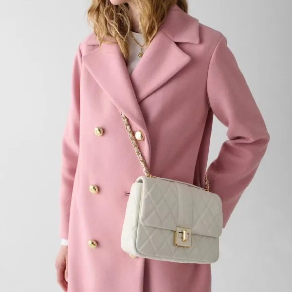 Túi Đeo Chéo Nữ Kate Spade Carey Quilted Small Flap Crossbody KM708 Màu Trắng