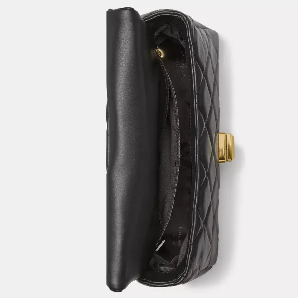 Túi Đeo Chéo Nữ Kate Spade Carey Quilted Small Flap Crossbody KM708 Màu Đen