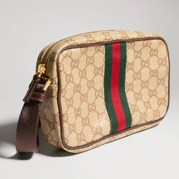 Túi Đeo Vai Gucci GG Mini Bag With Web 876391-FAF9S-9646 Màu Beige