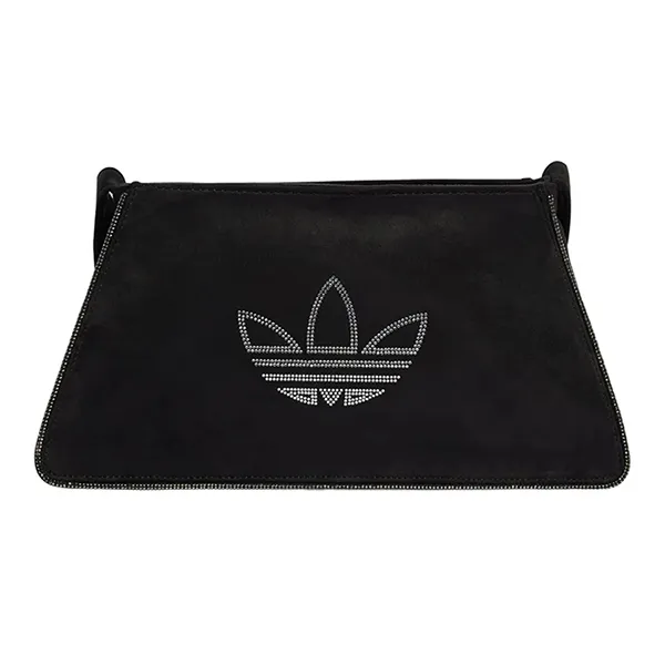 Túi Đeo Vai Nữ Adidas Rhinestones Fake Suede Shoulder Bag Black IT7375 Màu Đen