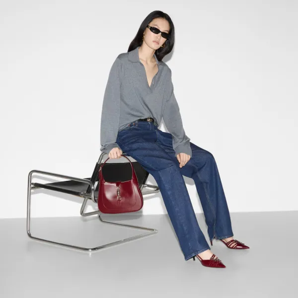 Túi Đeo Vai Nữ Gucci Jackie 1961 Small 'Red' 810232-AAD5V-6449 Màu Đỏ Đô