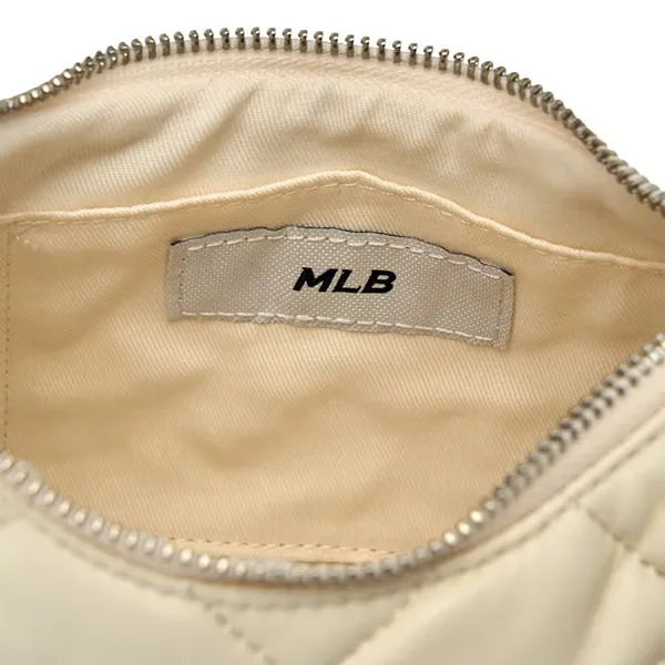 Túi Đeo Vai Nữ MLB Basic Quilted PU Hobo Bag Boston Red Sox 3ABQBQ16N-43CRS Màu Trắng