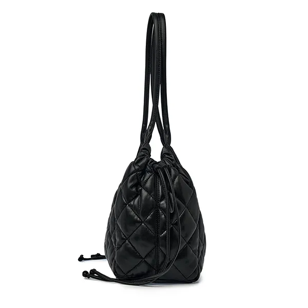 Túi Đeo Vai Nữ MLB Basic Quilted PU Tote Bag Boston Red Sox 3AORBQ16N-50BKS Màu Đen