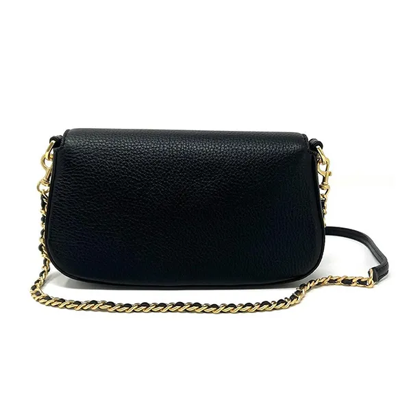 Túi Đeo Vai Nữ Tory Burch Britten Embossed Convertible Crossbody Bag Black Màu Đen