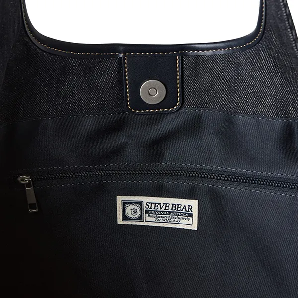 Túi Đeo Vai Nữ Whoau Steve Denim Shoulder Bag WHBGG3821A Indigo Màu Xanh Đen