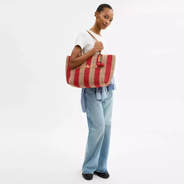 Túi Tote Nữ Coach Large City Bag Red/ Tan CER29-IMZ1Y Màu Đỏ Kem