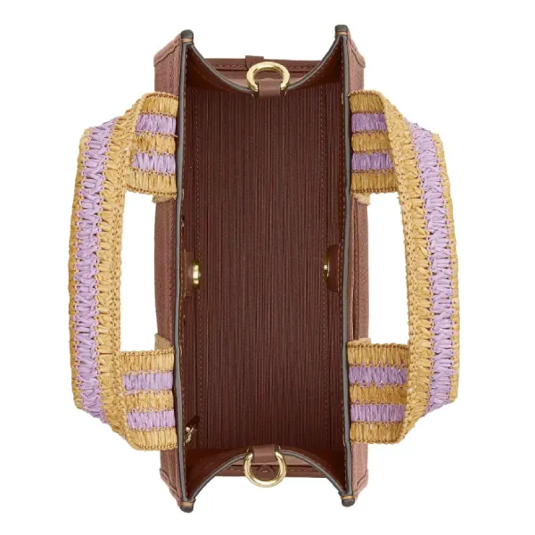 Túi Tote Nữ Coach Smith Tote Bag 24- Redwood Multi Màu Nâu