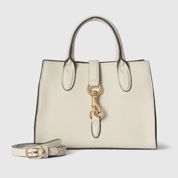 Túi Tote Nữ Gucci Small Tote Bag With Hook Closure 'Irovy' 795349-AZB0G-9540 Màu Trắng