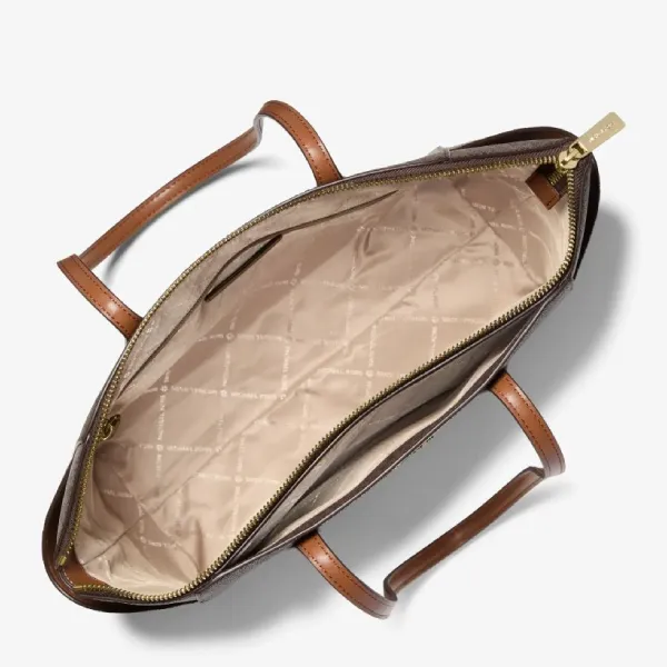 Túi Tote Nữ Michael Kors MK Marilyn Medium Signature Logo Tote Bag 35F5G6AT2B Màu Nâu