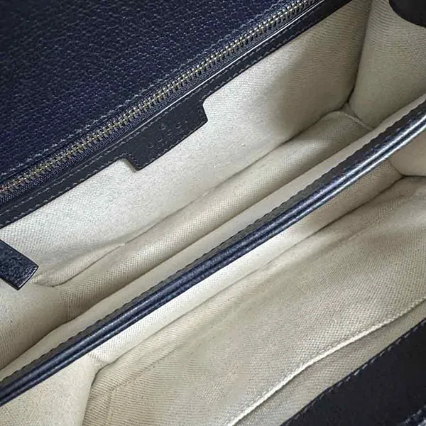 Túi Xách Nữ Gucci GG Ophidia Supreme GC323 Top Handle Bag Màu Be Xanh
