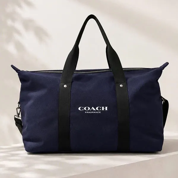 Túi Xách Tay Nam Coach Black Weekender Travel Gym Duffle Bag Màu Xanh Navy