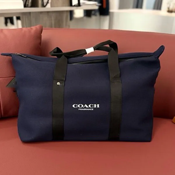Túi Xách Tay Nam Coach Black Weekender Travel Gym Duffle Bag Màu Xanh Navy