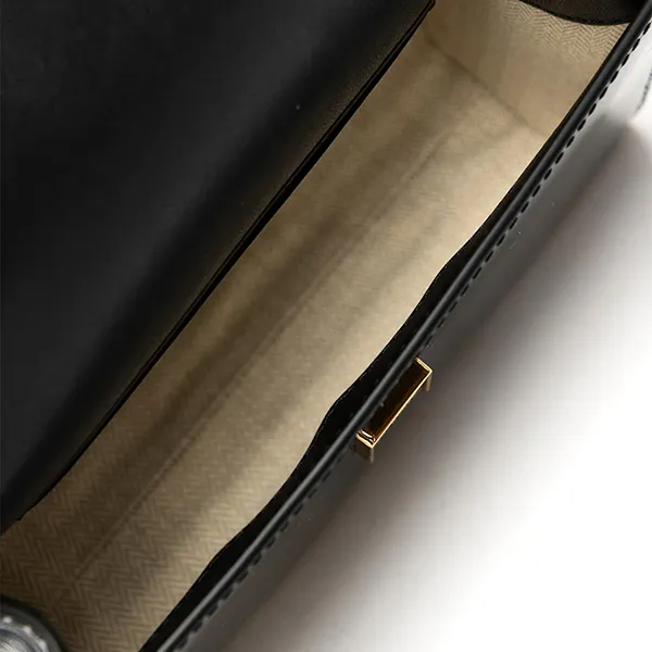 Túi Xách Tay Nữ Tory Burch Emerson Smooth Mini Top Handle Màu Đen