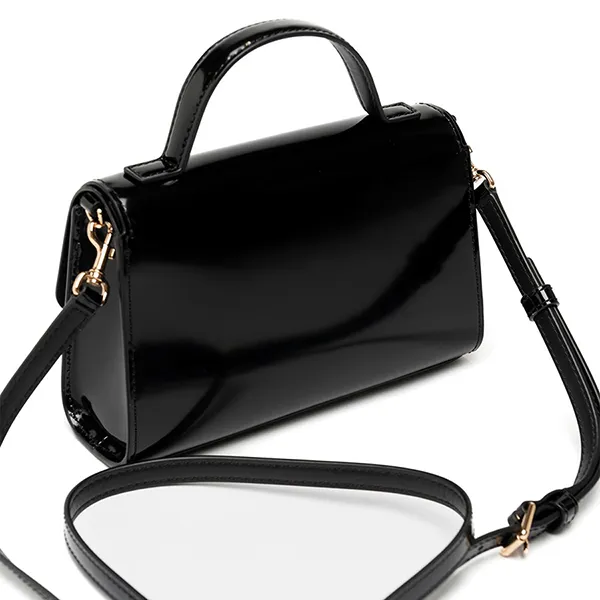 Túi Xách Tay Nữ Tory Burch Emerson Smooth Mini Top Handle Màu Đen