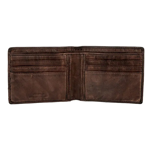 Ví Nam Gianni Conti Leather Wallet 4207220 - RAUL - Brown Màu Nâu Đậm