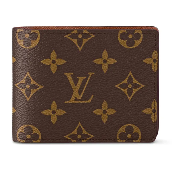Ví Nam Louis Vuitton LV Multiple Wallet M60895 Màu Nâu Họa Tiết