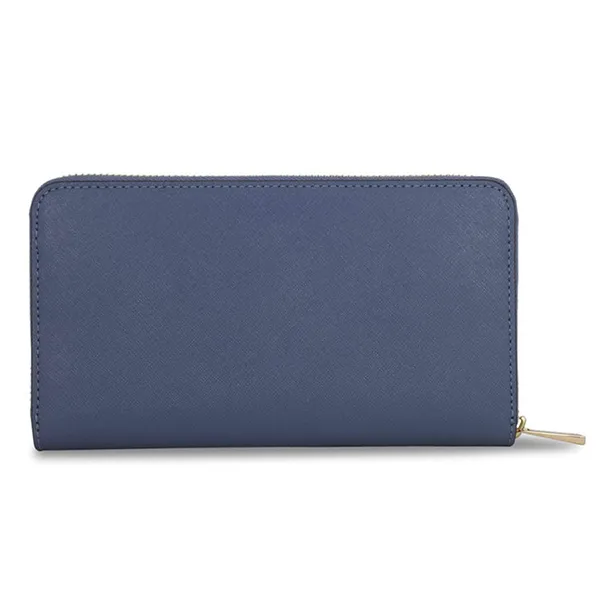 Ví Nữ Tory Burch Navy Blue Leather Robinson Continental Wallet Màu Xanh Navy