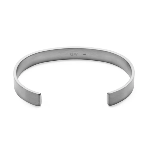 Vòng Đeo Tay Daniel Wellington Line Cuff Brushed DW00401763 Màu Bạc Size S