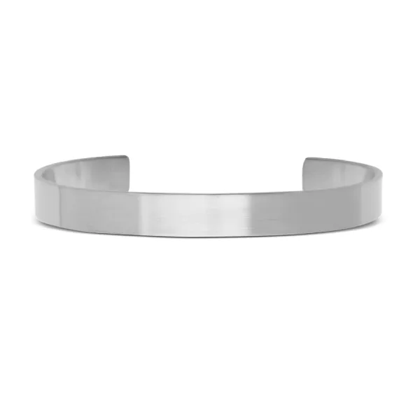 Vòng Đeo Tay Daniel Wellington Line Cuff Brushed DW00401763 Màu Bạc Size S