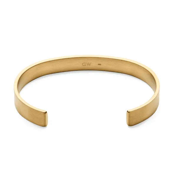Vòng Đeo Tay Daniel Wellington Line Cuff Brushed DW00401764 Màu Vàng Gold Size S