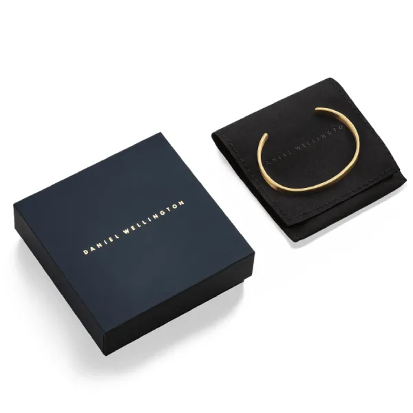 Vòng Đeo Tay Daniel Wellington Line Cuff Brushed DW00401764 Màu Vàng Gold Size S