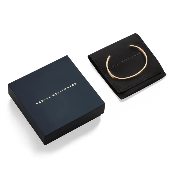Vòng Đeo Tay Daniel Wellington Line Cuff Brushed DW00401765 Màu Vàng Hồng Size S