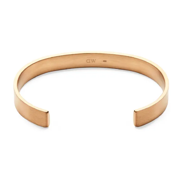 Vòng Đeo Tay Daniel Wellington Line Cuff Brushed DW00401765 Màu Vàng Hồng Size S