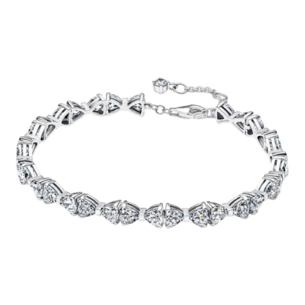 Vòng Đeo Tay Nữ Pandora Bow Chain Bracelet 594262C01 Màu Bạc Size 16